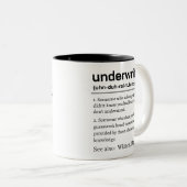 Tasse 2 Couleurs Funny Underwriter Definition (Devant droit)