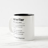 Tasse 2 Couleurs Funny Underwriter Definition (Devant gauche)