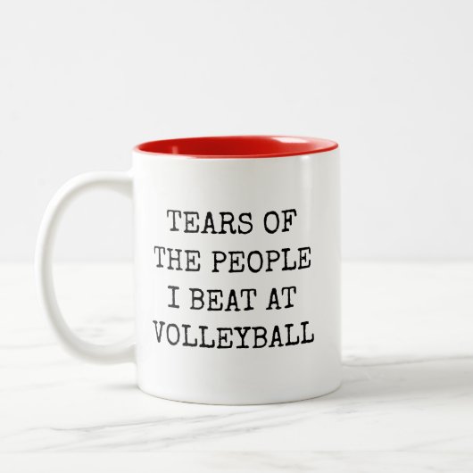 Tasse 2 Couleurs Funny Volleyball (Gauche)