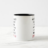 Tasse 2 Couleurs Funny Work Forecast Quote – Sarcasm & Profanity (Centre)