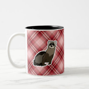 Tasse 2 Couleurs Furet rouge de plaid