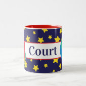 Tasse 2 Couleurs Fusée spatiale - Musique personnalisée (Centre)