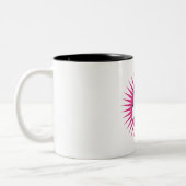 Tasse 2 Couleurs Fusée spatiale rétro (Gauche)