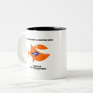 Tasse 2 Couleurs Fusions et acquisitions de la vie Poisson de canar