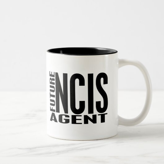 Tasse 2 Couleurs Futur agent de NCIS (Droit)