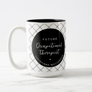 Tasse 2 Couleurs Futur ergothérapeute OT sur mesure Élégant