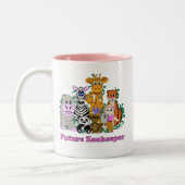 Tasse 2 Couleurs Futur gardienne de zoo (Gauche)