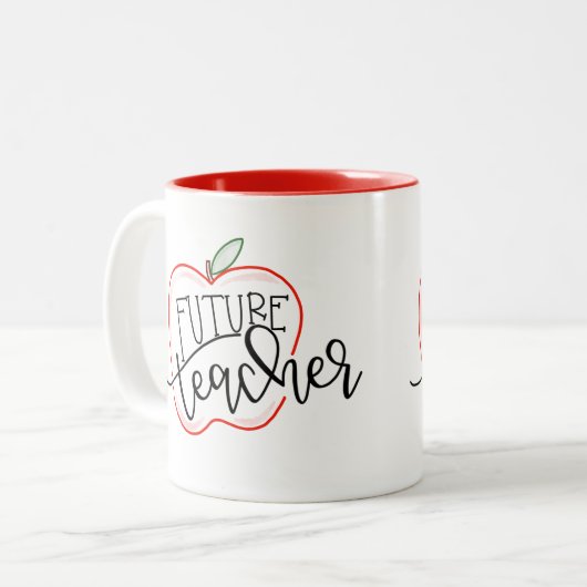 Tasse 2 Couleurs Futur professeur (Devant gauche)