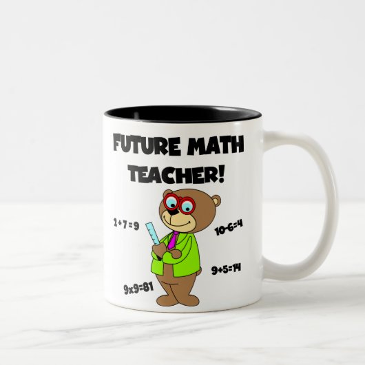 Tasse 2 Couleurs Futur professeur de maths (Droit)