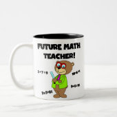 Tasse 2 Couleurs Futur professeur de maths (Gauche)