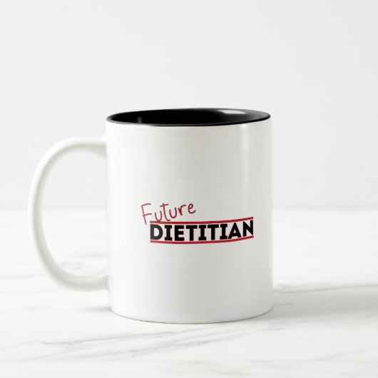 Tasse 2 Couleurs Future diététiste (Gauche)