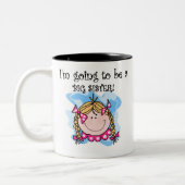 Tasse 2 Couleurs Future grande soeur de fille blonde (Gauche)