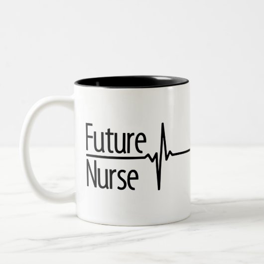 Tasse 2 Couleurs Future infirmière ECG (Gauche)