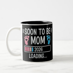 Tasse 2 Couleurs Future Maman 2026 Annonce de Grossesse en Attente