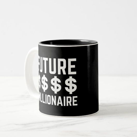 Tasse 2 Couleurs Future Millionaire (Devant gauche)