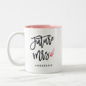 Tasse 2 Couleurs Future Mme Calligaphy Personalized (Gauche)