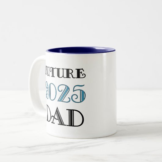 Tasse 2 Couleurs Future Papa 2025 (Devant gauche)