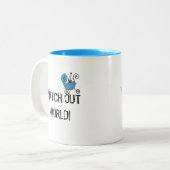 Tasse 2 Couleurs Future Rock Star / Watch Out World! (Devant gauche)