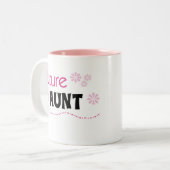 Tasse 2 Couleurs Future tante Tshirts et cadeaux (Devant gauche)