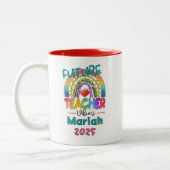 Tasse 2 Couleurs Future Teacher Personalized (Gauche)