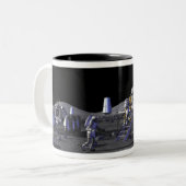 Tasse 2 Couleurs Futures missions d'exploration spatiale 13 (Devant gauche)