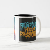 Tasse 2 Couleurs Futuriste (Devant droit)