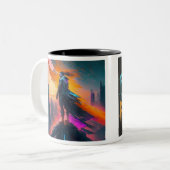 Tasse 2 Couleurs Futuriste (Devant gauche)