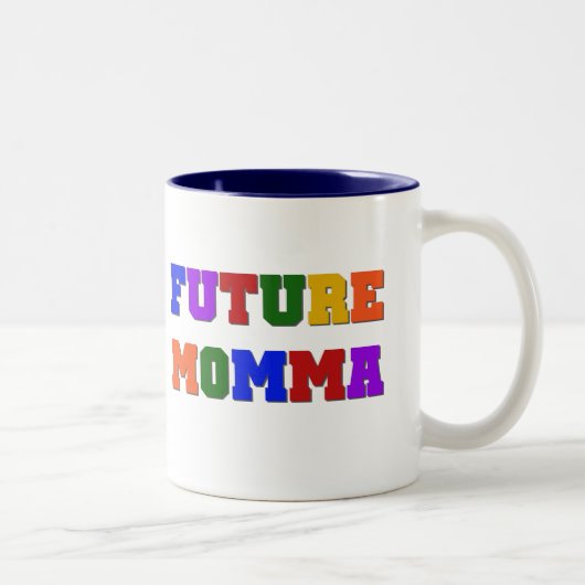 Tasse 2 Couleurs Futurs tee-shirts et cadeaux Momma (Droit)