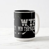Tasse 2 Couleurs Gagner Le Face-Off (Devant droit)