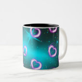 Tasse 2 Couleurs Galaxie de coeur (Devant droit)