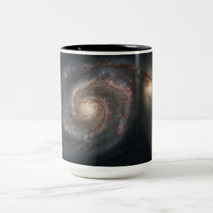 Tasse 2 Couleurs Galaxie du Tourbillon (Espace) (Univers) (Messier