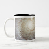 Tasse 2 Couleurs Galaxie spirale M74 (Gauche)
