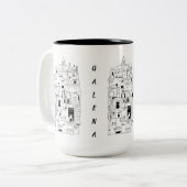 Tasse 2 Couleurs galena illinois collage (Devant gauche)