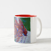 Tasse 2 Couleurs Galet, la chèvre (Devant droit)