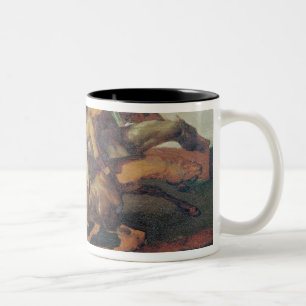 Tasse 2 Couleurs Galoper de quatre jockeys