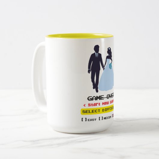 Tasse 2 Couleurs Game Over caneca (Devant gauche)