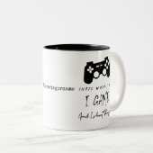 Tasse 2 Couleurs Gamer I Game & I Shoot Things Drôle Cadeau (Devant droit)