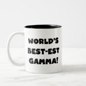 Tasse 2 Couleurs Gamma du Meilleur-est du monde noir et blanc (Gauche)