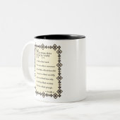 Tasse 2 Couleurs Gandhi 7 péchés mortels © (Devant gauche)