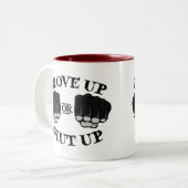 Tasse 2 Couleurs Gant haut ou fermé (Devant gauche)