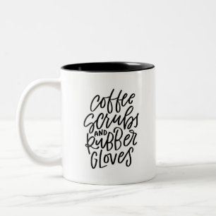 Tasse 2 Couleurs Gants de café et gants en caoutchouc