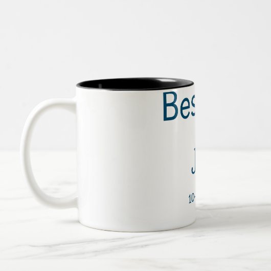 Tasse 2 Couleurs garçon d'honneur témoin ajouter nom texte enterrem (Gauche)