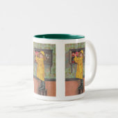 Tasse 2 Couleurs Garçon en Raincoat (Devant droit)