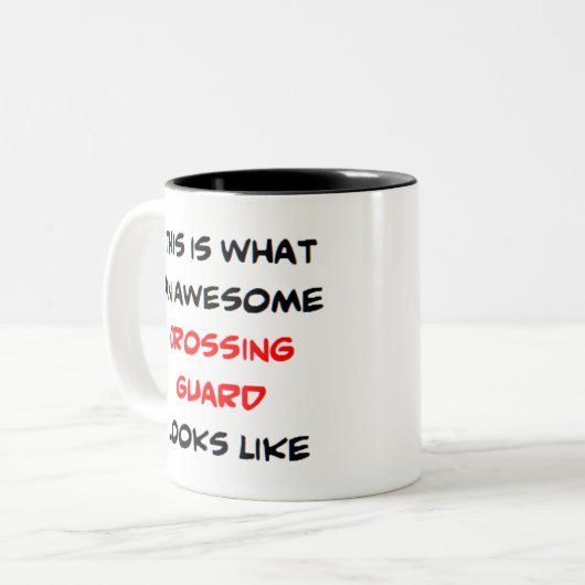 Tasse 2 Couleurs garde de passage, génial (Devant gauche)