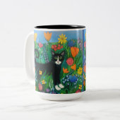 Tasse 2 Couleurs Garden cat (Devant gauche)