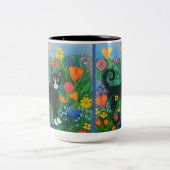 Tasse 2 Couleurs Garden cat (Centre)