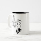 Tasse 2 Couleurs Gardener Fertilise ses Cultures. Drôle (Devant gauche)