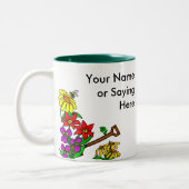 Tasse 2 Couleurs Gardener Personnalisé Dit (Gauche)