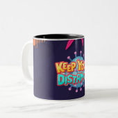 Tasse 2 Couleurs garder loin (Devant gauche)