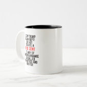 Tasse 2 Couleurs Garder Trump en faillite (Devant gauche)